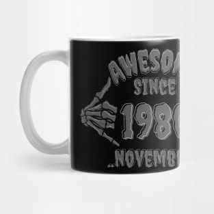 Awesome Since November 1980 shirt styles for your gift Mug